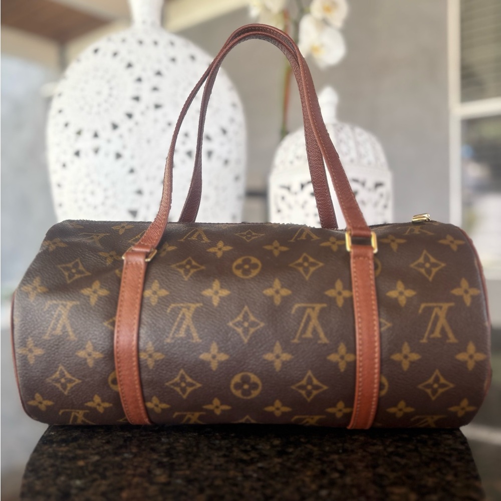 Louis Vuitton Brown Monogram Barrel Bag